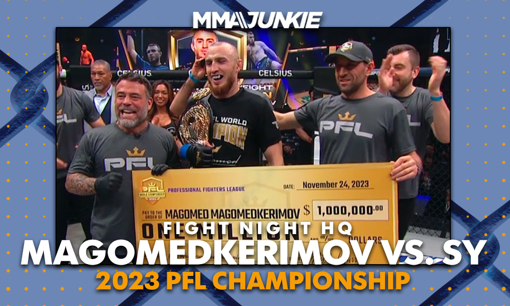 Magomed Magomedkerimov chokes Sadibou Sy to win second $1 million title | 2023 PFL Championship Fight Night HQ