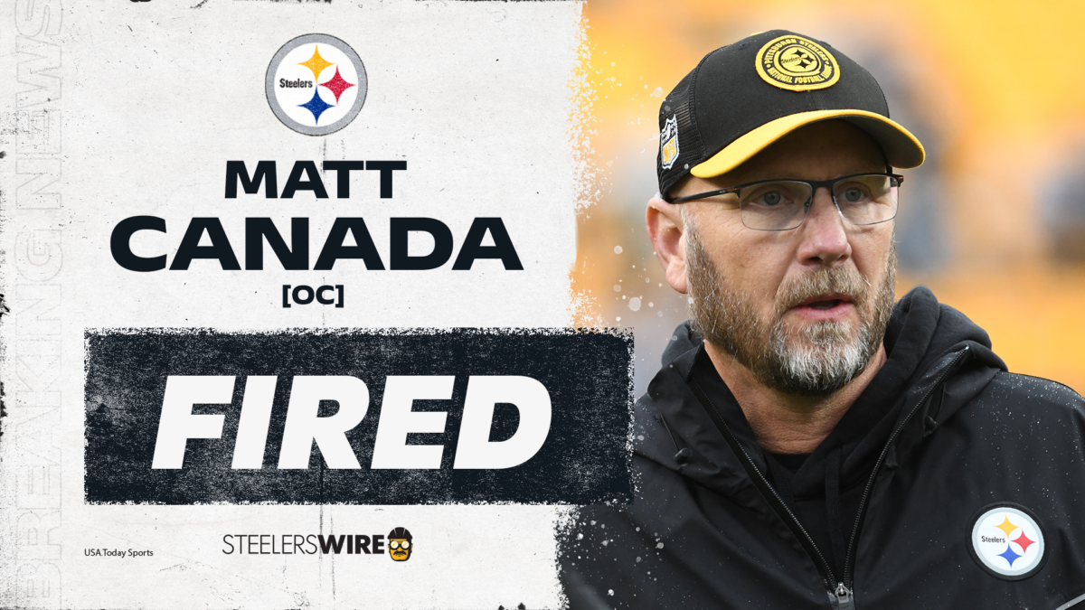 Steelers fire offensive coordinator Matt Canada