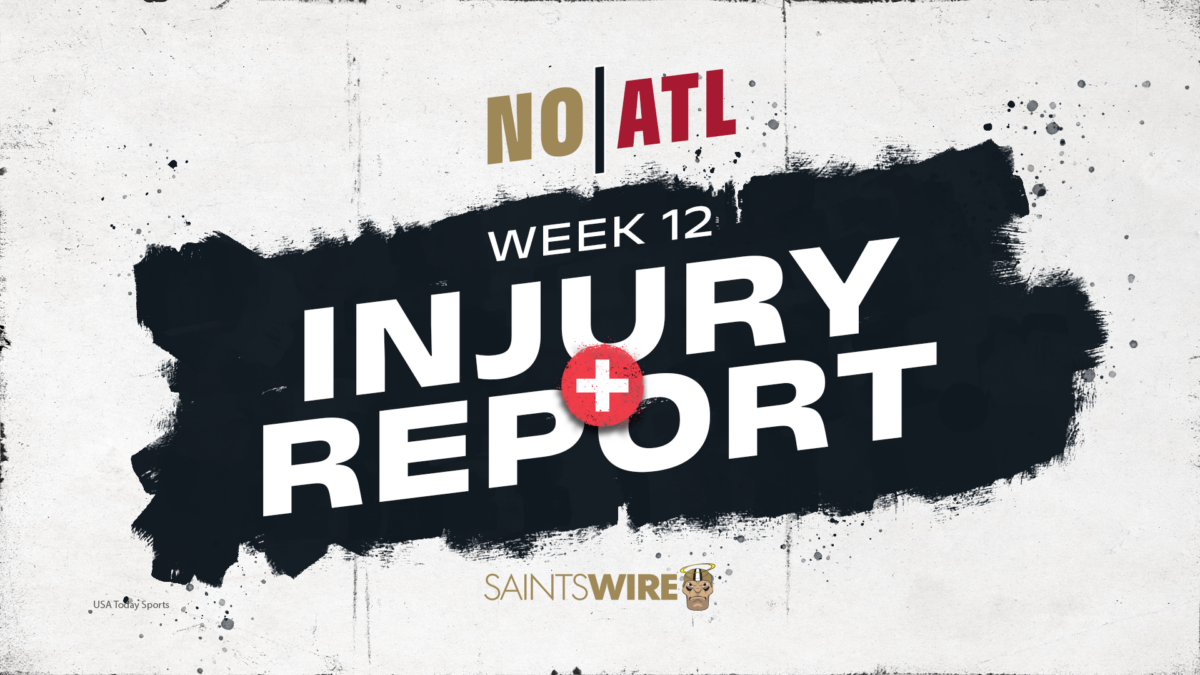 Saints rule out two players on final Week 12 injury report vs. Falcons