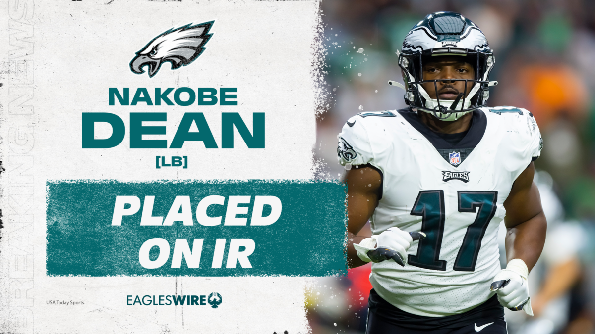 Eagles place Nakobe Dean on injured reserve after foot surgery
