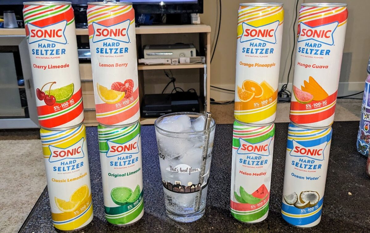 Ranking — and grading — every sorta-mid Sonic Hard Seltzer flavor