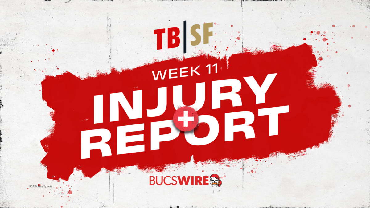 Bucs Week 11 Thursday Injury Report: Health improves during second practice