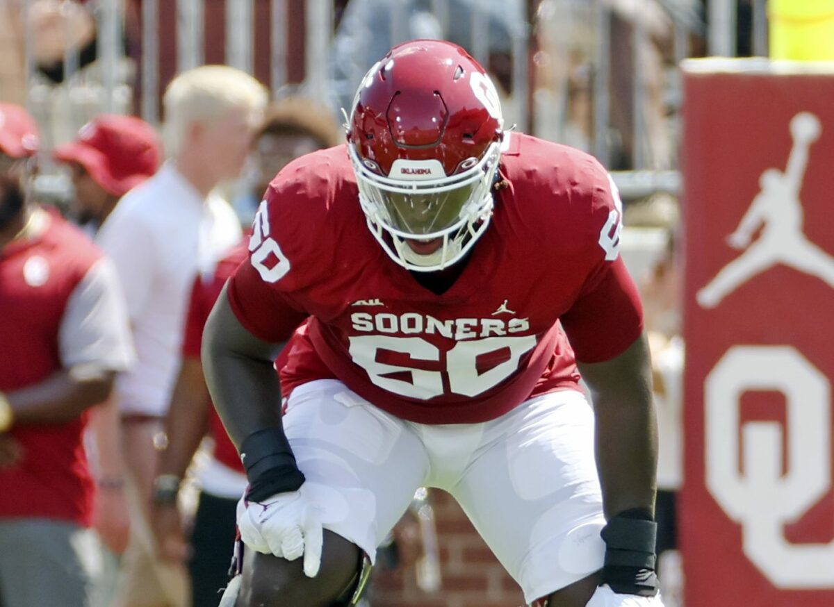 Oklahoma Sooners to be without starting OT Tyler Guyton per report