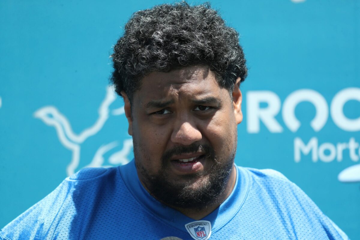 Sounds like the end of the Lions line for OL Halapoulivaati Vaitai
