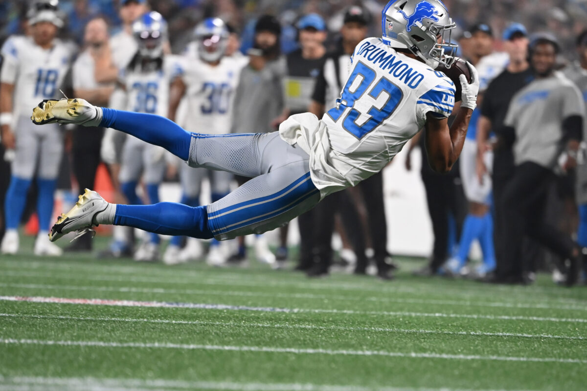WR Dylan Drummond replaced by a different preseason phenom on the Lions practice squad