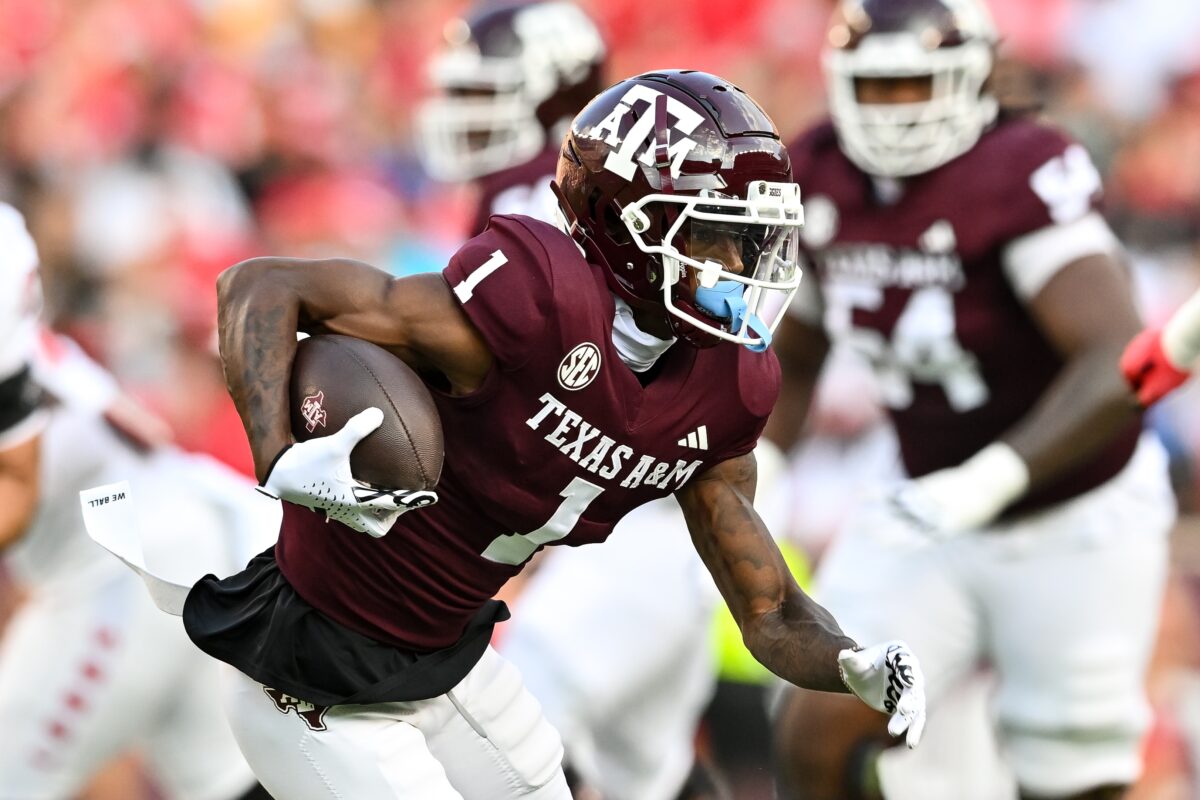 Texas A&M WR Evan Stewart has been confirmed out vs. Ole Miss