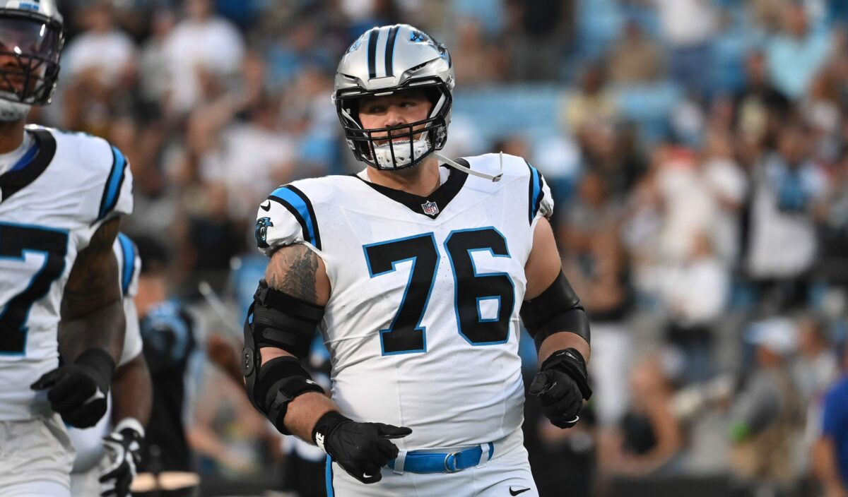 Panthers release 2 offensive linemen on Tuesday
