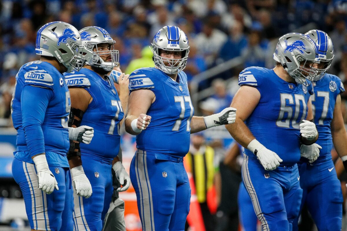 Detroit Lions offensive line the top-ranked unit from PFF