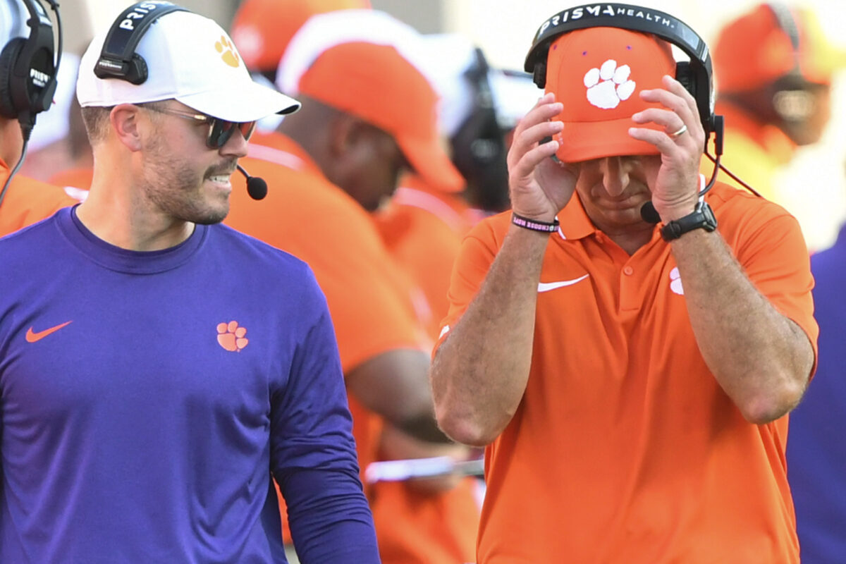 Clemson offensive coordinator Garrett Riley is the highest paid assistant coach in college football