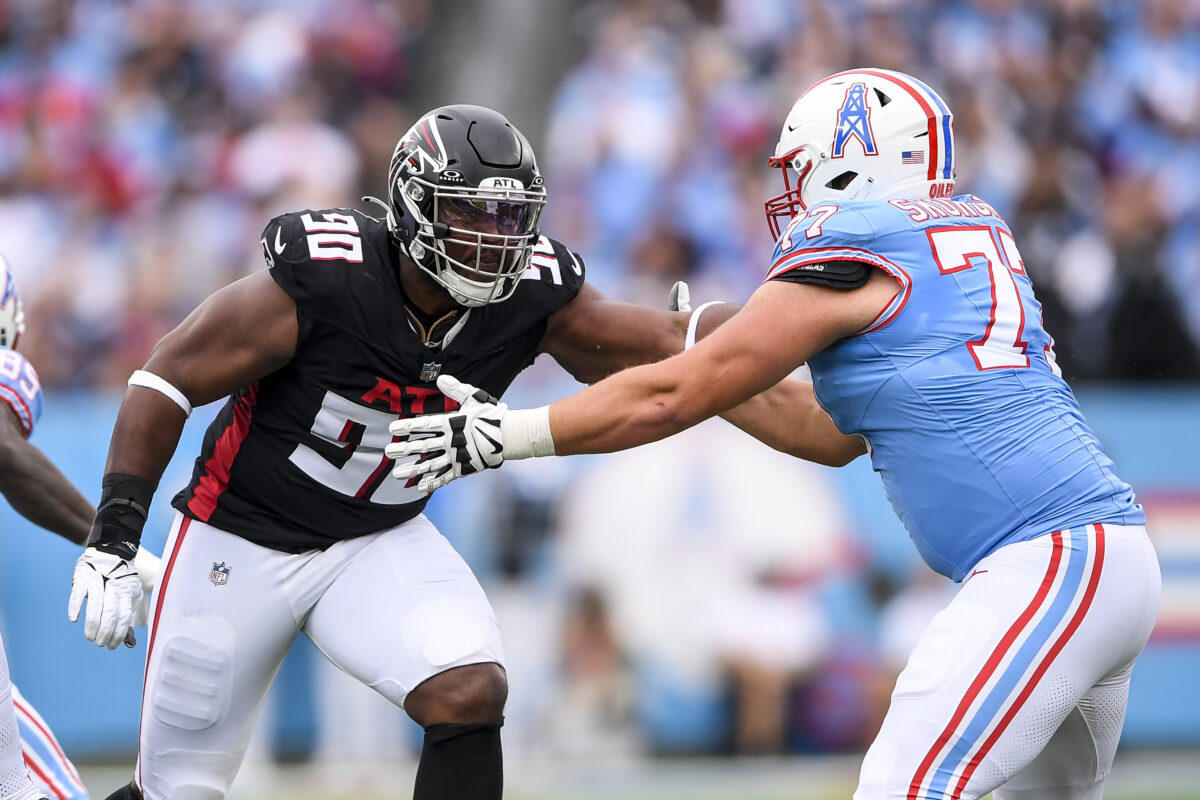Falcons DL David Onyemata ruled OUT for Week 10