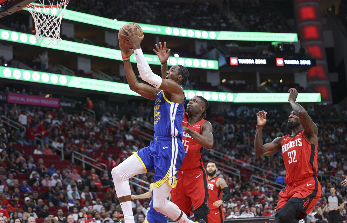 Watch: Warriors’ Jonathan Kuminga punches emphatic dunk vs. Rockets