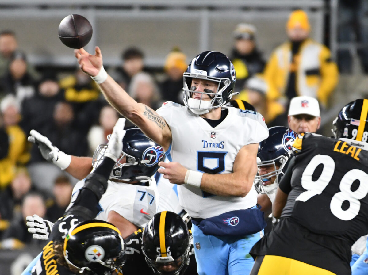 10 notable stats from Titans’ Week 9 loss in Pittsburgh