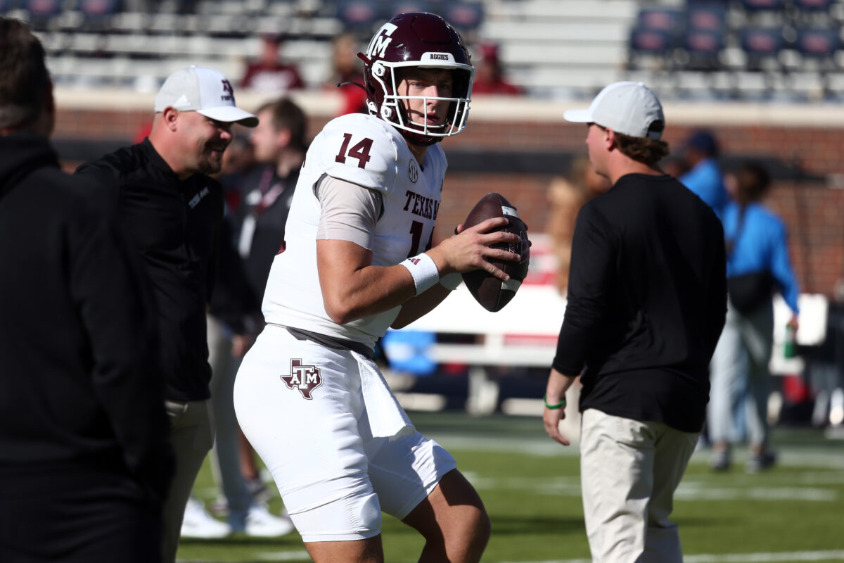 Texas A&M QB Max Johnson’s status vs. Mississippi State is still up in the air