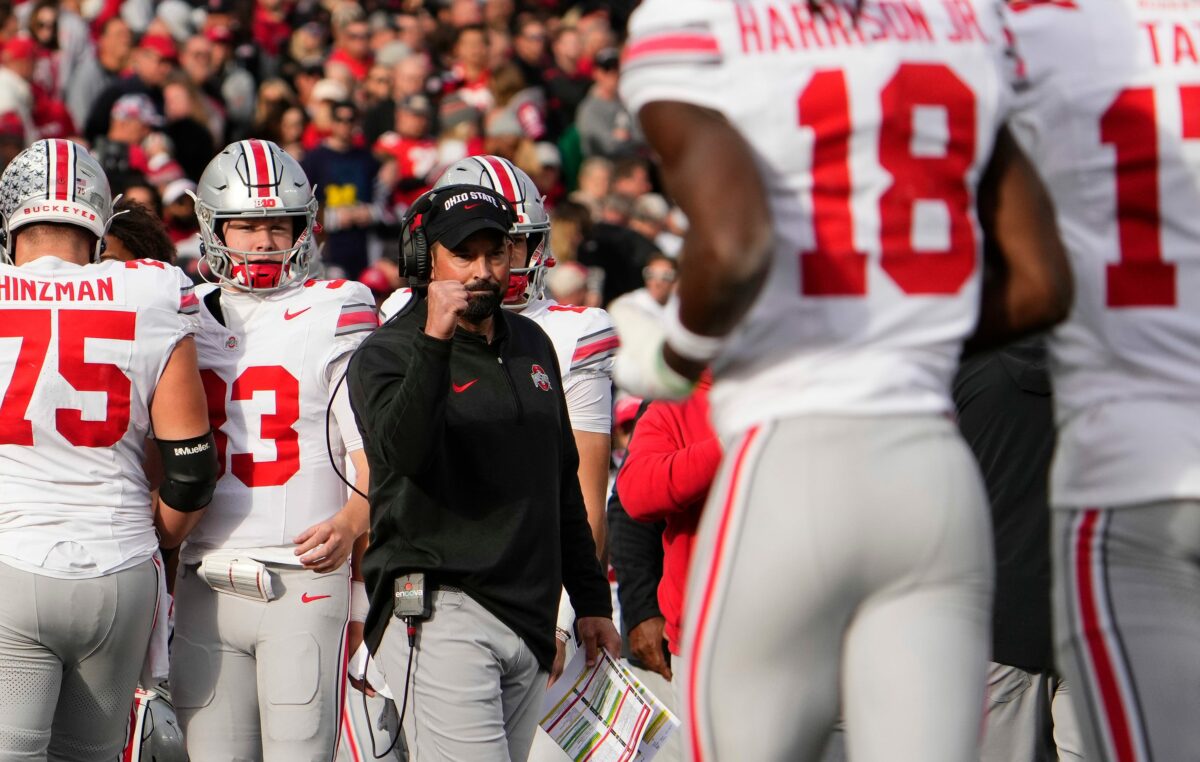 Ohio State head coach Ryan Day discusses win over Rutgers