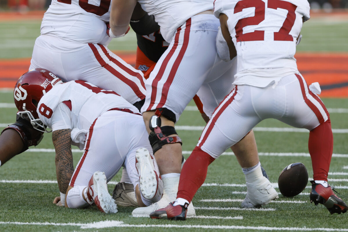 Center Andrew Raym discusses two snap-related turnovers from Bedlam loss