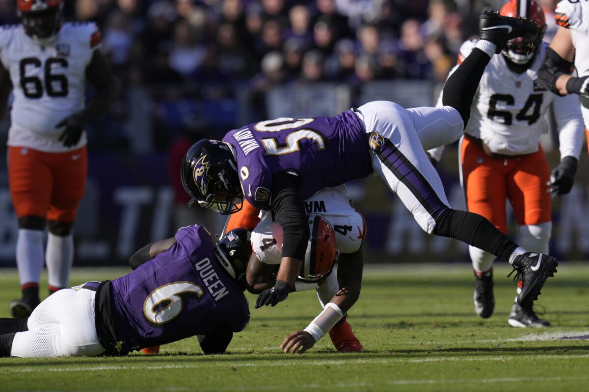 Ravens edge rusher Kyle Van Noy will be a game time decision for matchup vs. Bengals
