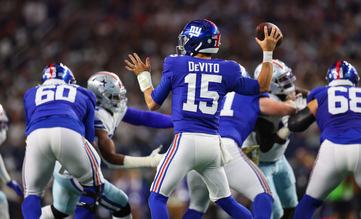 Cowboys’ Neville Gallimore ejected from game for kicking Giants’ Justin Pugh in groin