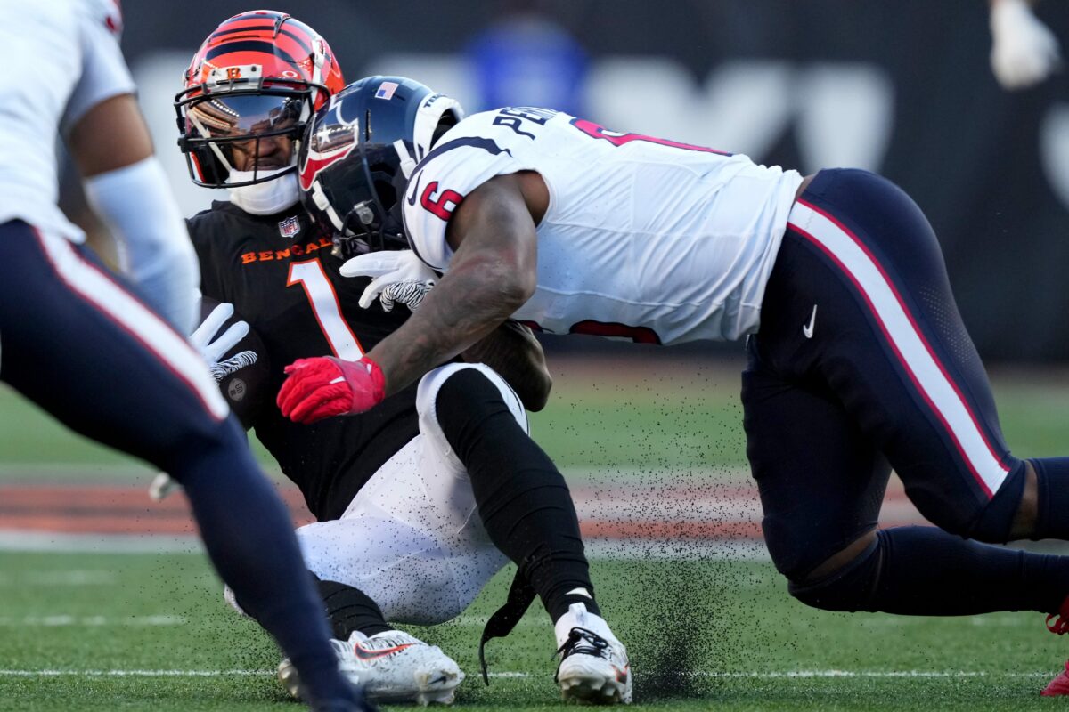 NFL suspends Texans player after hit on Bengals WR Ja’Marr Chase