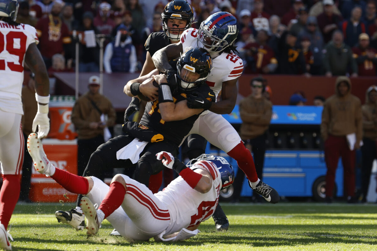 Giants’ Deonte Banks called out Commanders after Week 11 win
