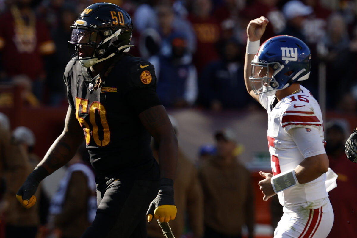 Commanders sack Giants QB Tommy DeVito nine times… and lose by 12 points