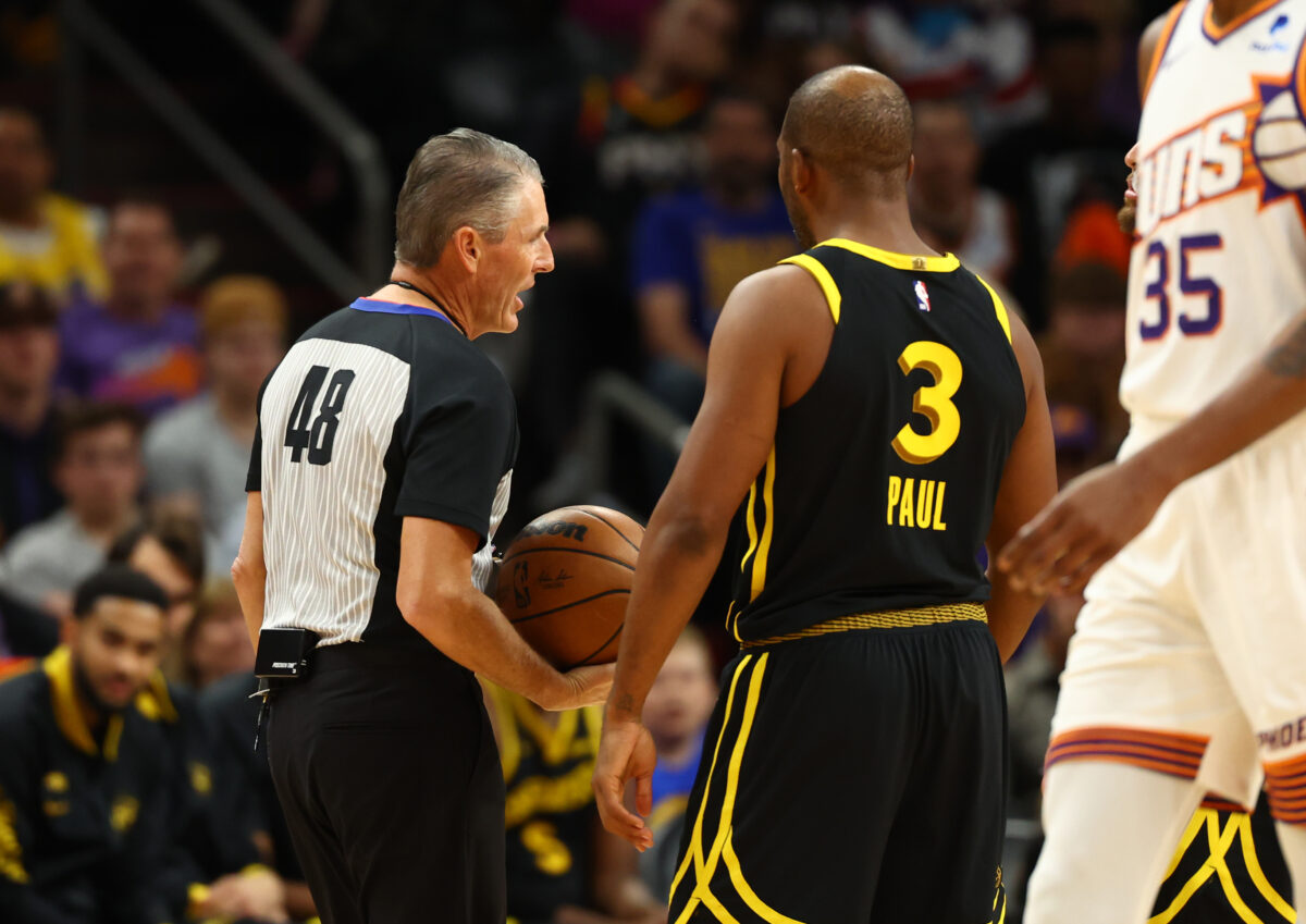 Warriors’ Chris Paul ejected after exchange with official Scott Foster in second quarter vs. Suns