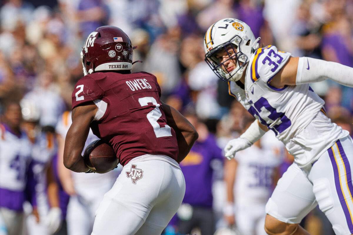 Texas A&M leads LSU 17-14 at halftime behind a balanced offensive attack