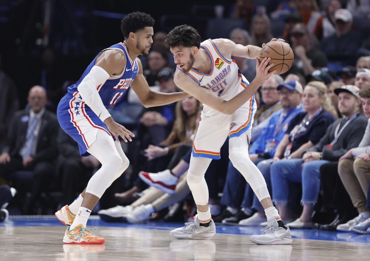 Player grades: Thunder’s six-game winning streak snapped in 127-123 loss to Sixers