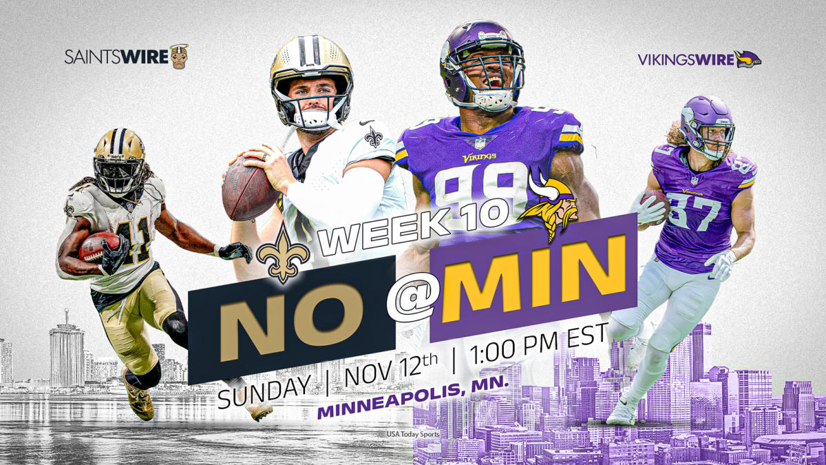 Saints vs. Vikings Week 10: How to watch, listen and stream