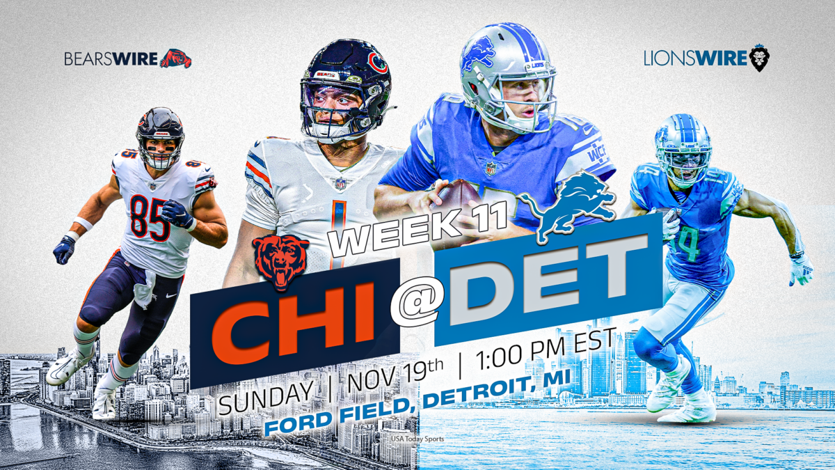 Lions vs. Bears: How to watch, listen or stream the Week 11 game