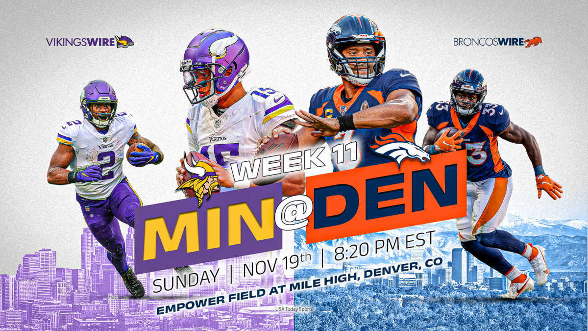 Vikings vs. Broncos Week 11: How to watch, listen and stream