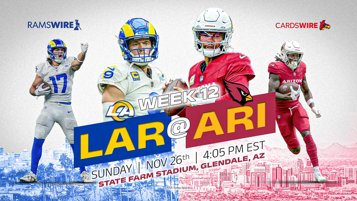 How to watch, stream, listen to Rams-Cardinals in Week 12