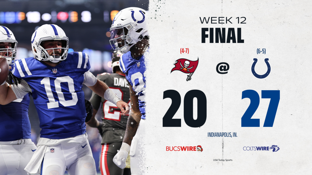 Bucs come up short against the Colts 27-20