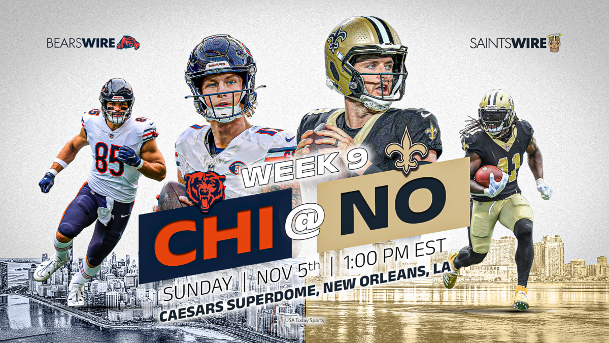 Saints vs. Bears: How to watch, listen and stream Week 9 game
