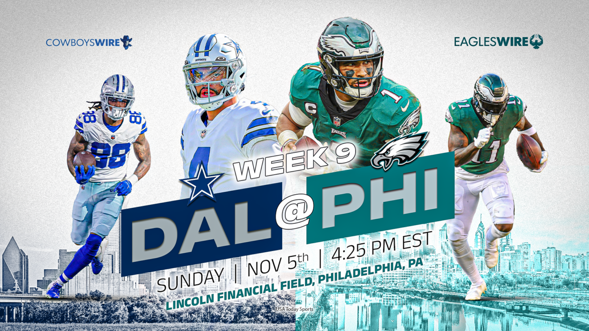 TV coverage maps, how to stream Cowboys-Eagles, plus 10 top prop bets