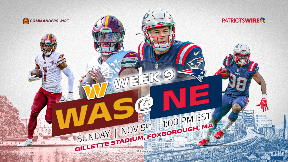 How to watch Commanders vs. Patriots: Time, TV and streaming options for Week 9
