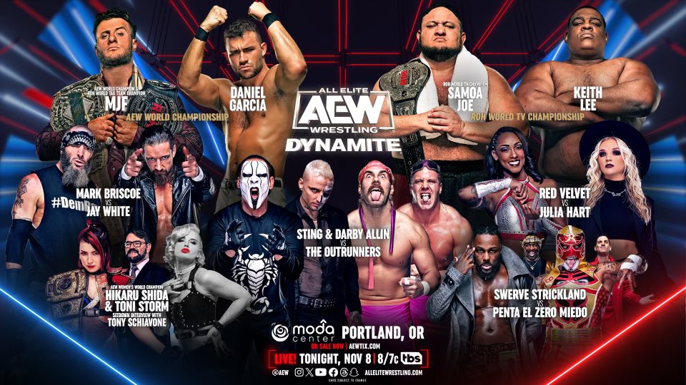 AEW Dynamite preview 11/8/23: MJF, Samoa Joe defend their titles (but not against each other)