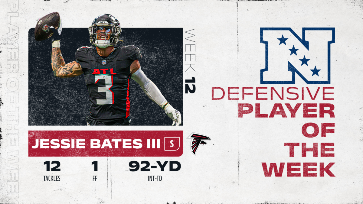 Falcons safety Jessie Bates wins NFC Defensive Player of the Week