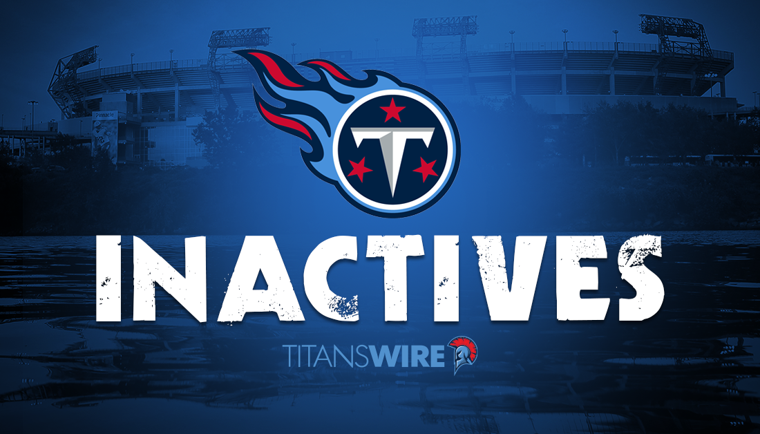 Titans vs. Panthers inactives: Who’s in, who’s out for Week 12?