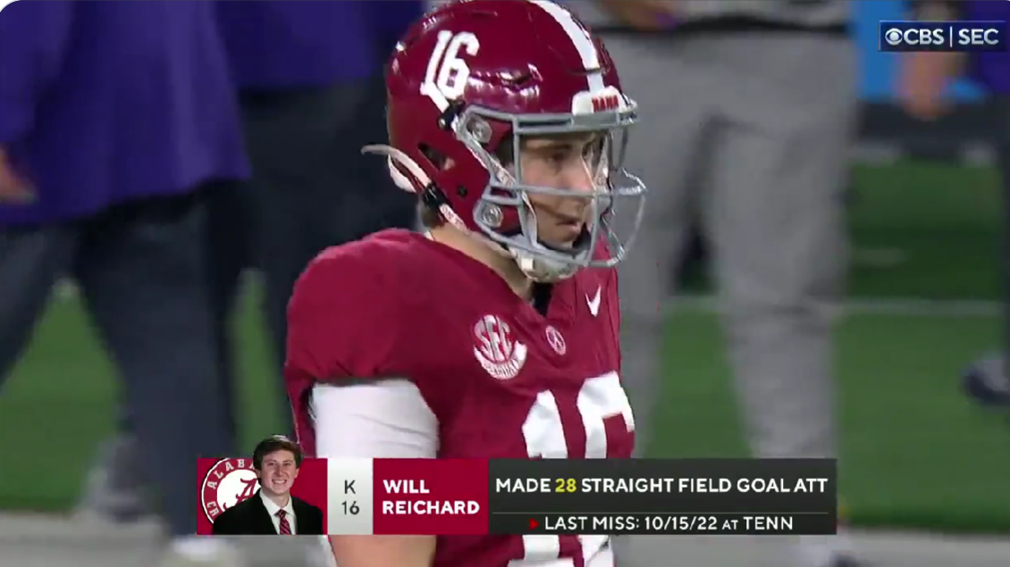 Brad Nessler apologized to Alabama for the ultimate announcer’s jinx on kicker’s perfect streak