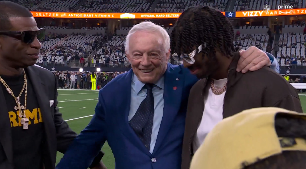 Jerry Jones met with Deion and Shedeur Sanders and NFL fans couldn’t help but speculate what it meant