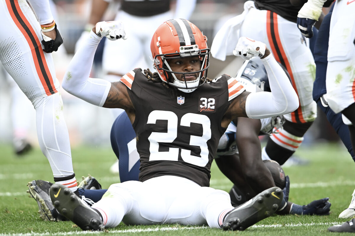 Browns CB Martin Emerson Jr. gets his second interception of the day vs. Jaguars
