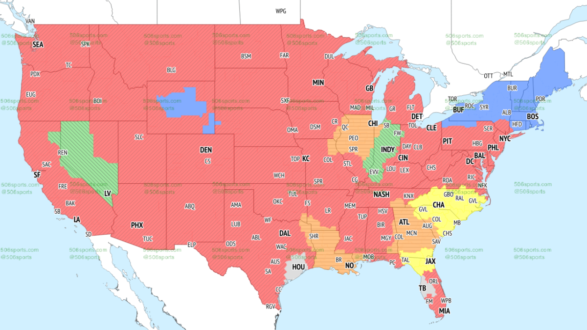 Falcons vs. Bears: TV Broadcast map for Week 17
