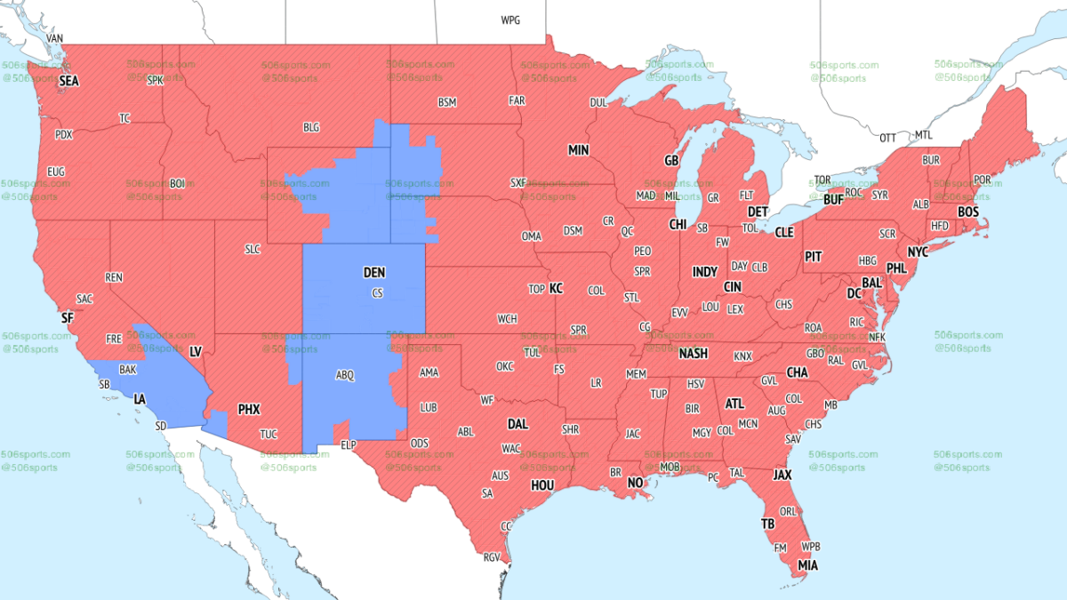 Will the Chargers-Broncos matchup be on in your area?