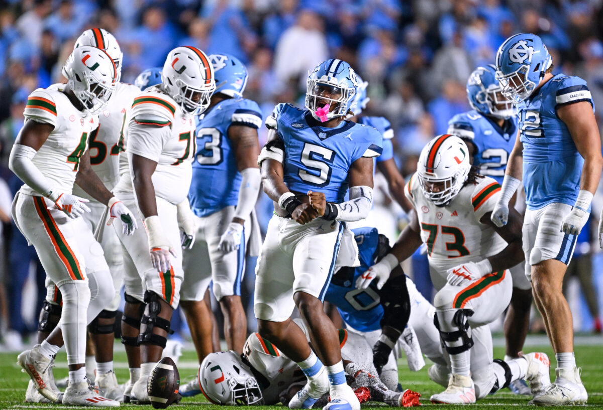 UNC was ranked ahead of current CFP team at one point