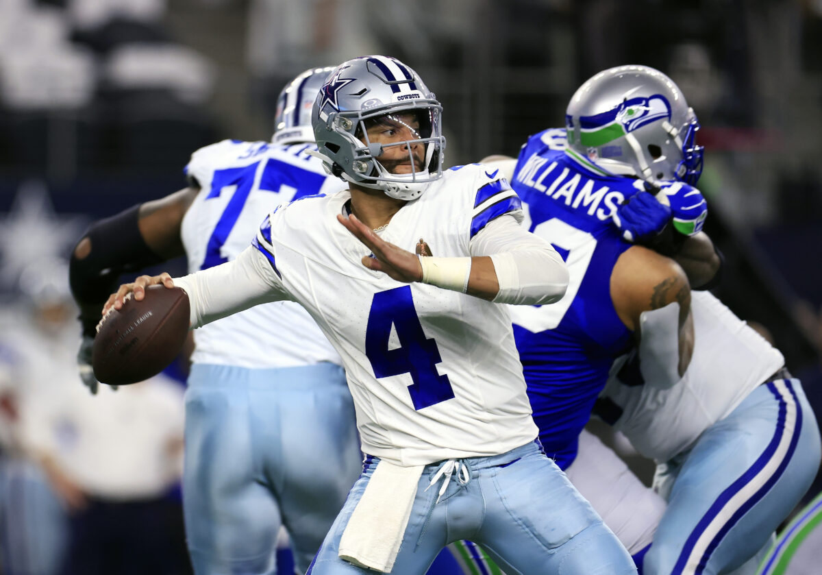 Prescott backpacks defense, carries Cowboys to 41-35 shootout win over Seahawks