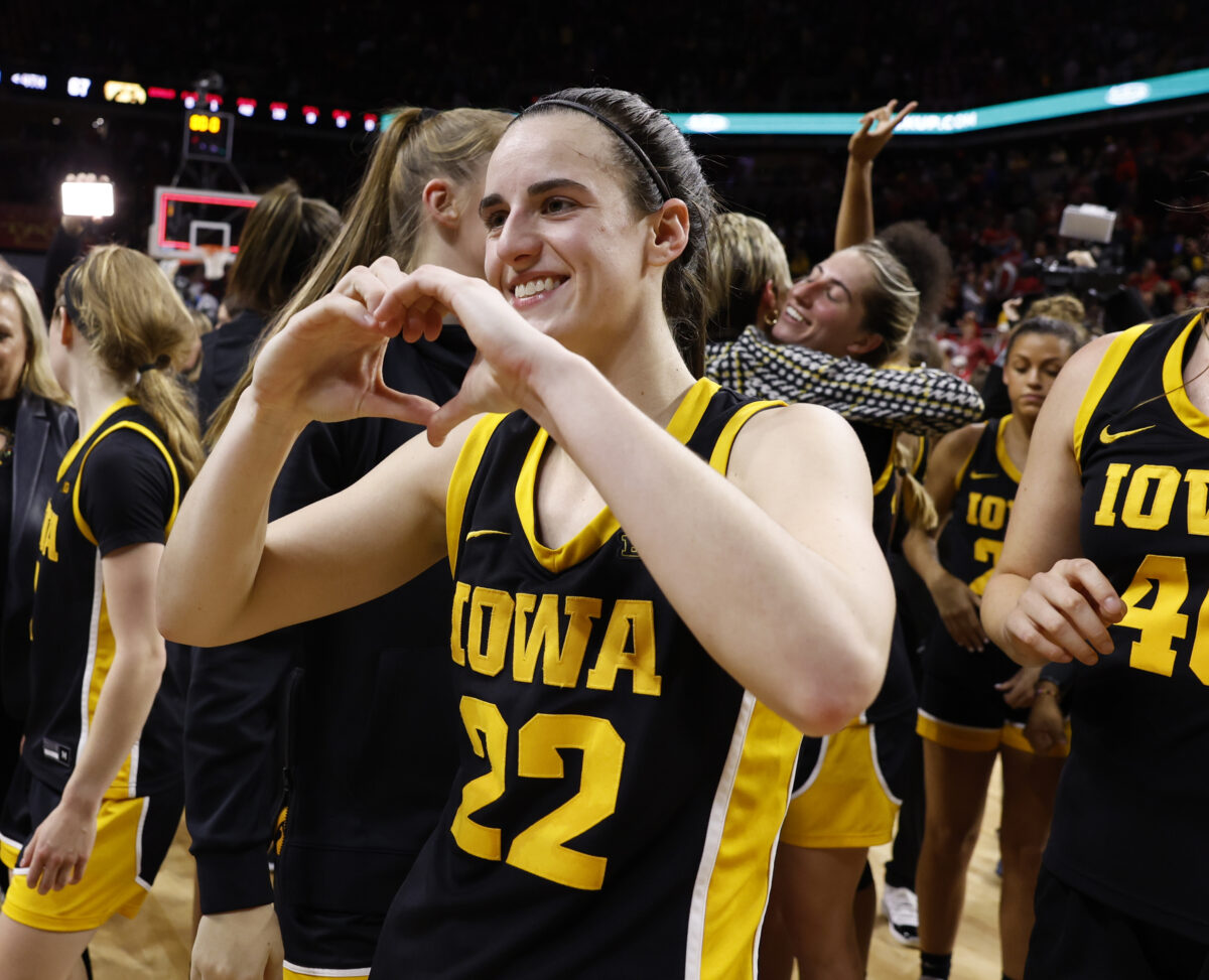 Caitlin Clark makes NCAA history in Iowa’s win over rival Iowa State