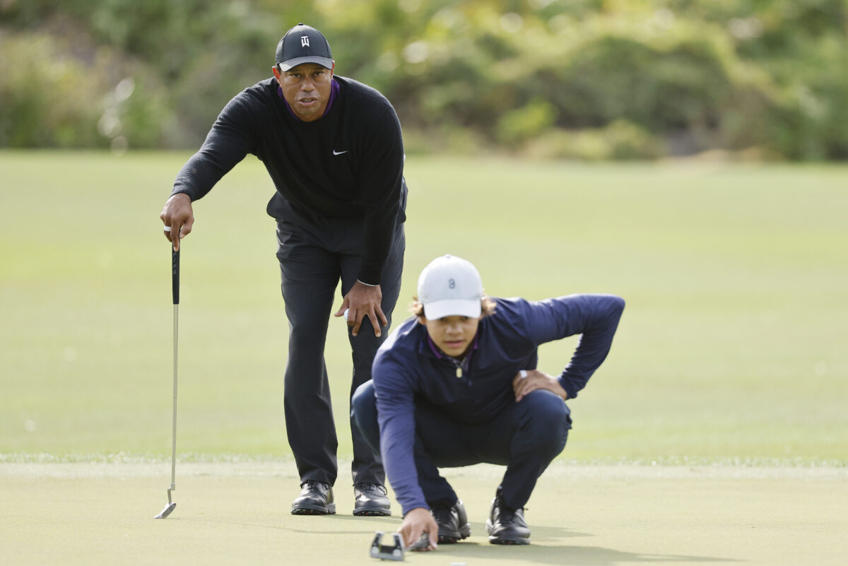 Chicken fingers, flop shots and more from Tiger and Charlie Woods’ pro-am round at the 2023 PNC Championship