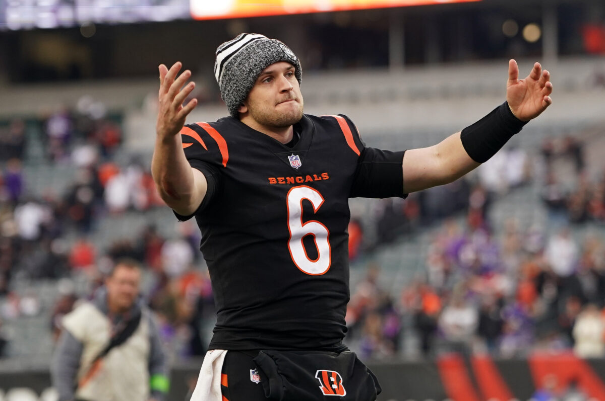 Jake Browning got an NFL drug test notification right after the Bengals beat the Vikings in OT