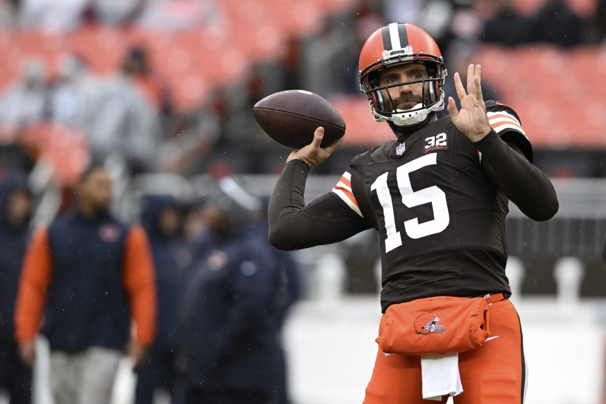 Browns QB Joe Flacco nominated for FedEx Air Player of the Week for second straight week