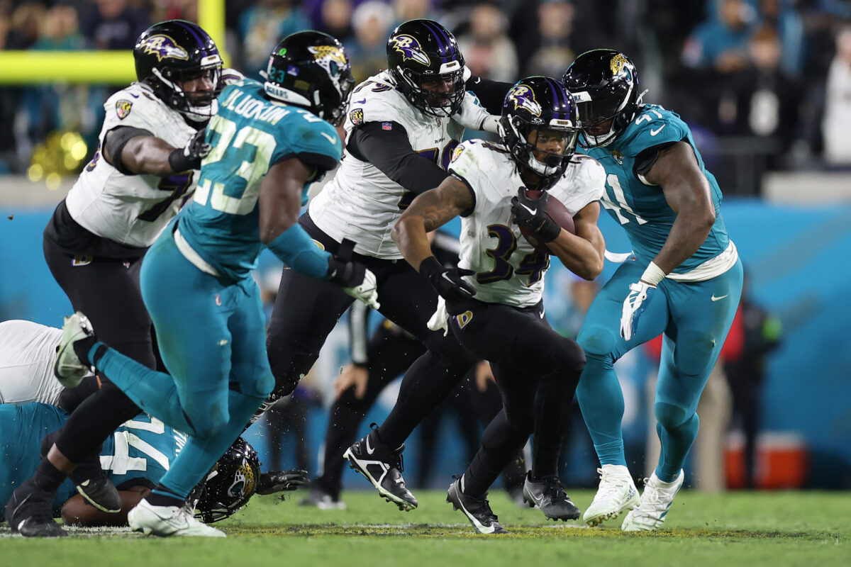 Ravens rookie RB Keaton Mitchell suffered torn ACL in 23-7 win over Jaguars
